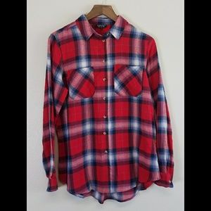 TOPSHOP plaid flannel shirt